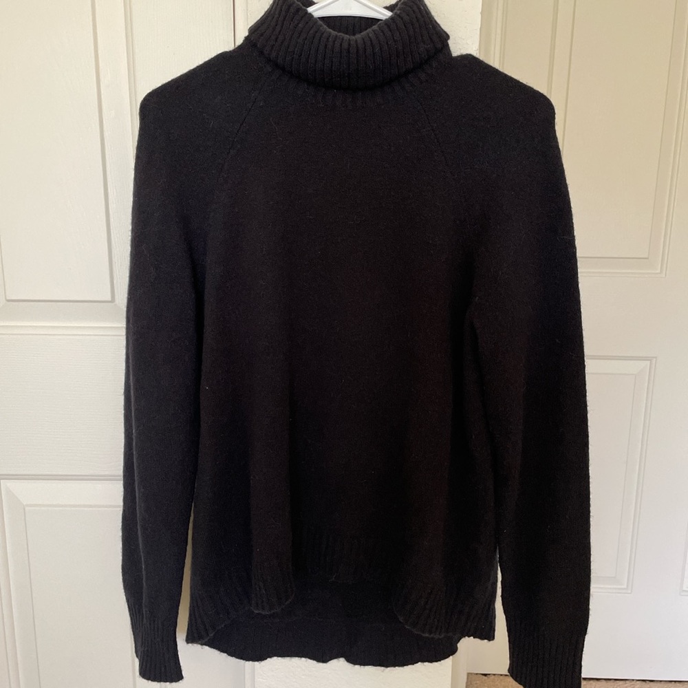Jcrew black turtleneck sweater